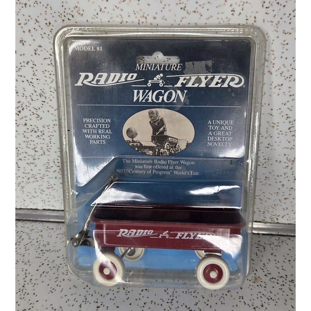 Vtg 1990 Miniature Mini Radio Flyer Wagon Model #1 Sealed in Packaging Brand New